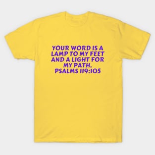 Bible Verse Psalm 119:105 T-Shirt